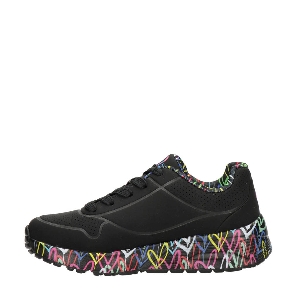 Skechers Uno Lightsneakers zwart