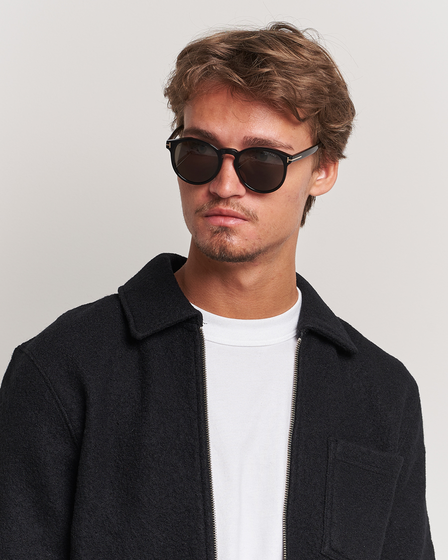 Tom Ford Ian FT0591 Sunglasses Shiny Black