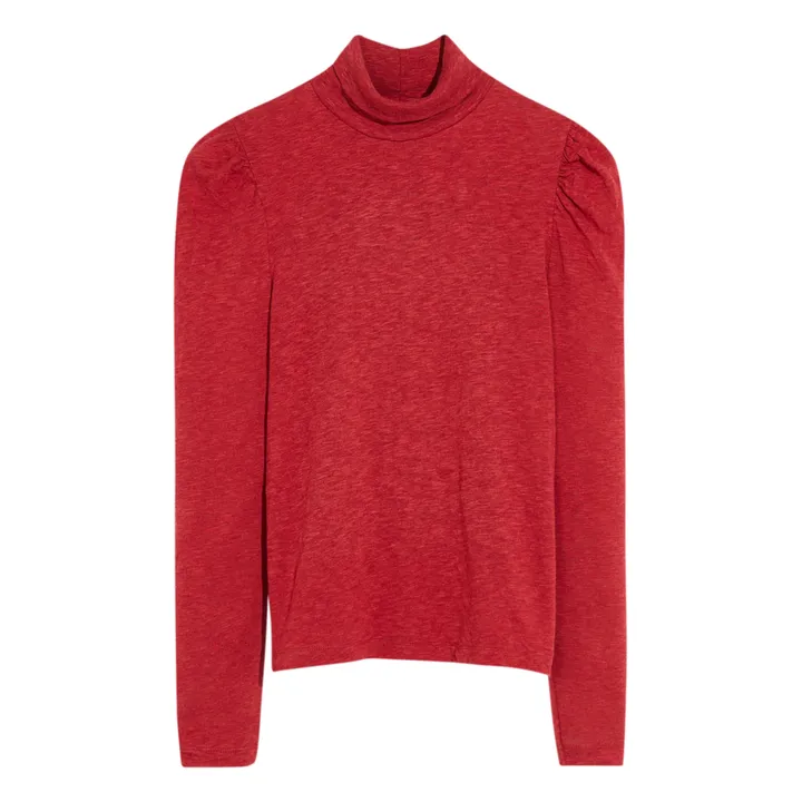 Bellerose Col roulé côtelé Mamie | Rouge cerise