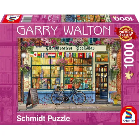 Schmidt Spiele Puzzle - Garry Walton: Buchhandlung, 1000 Teile