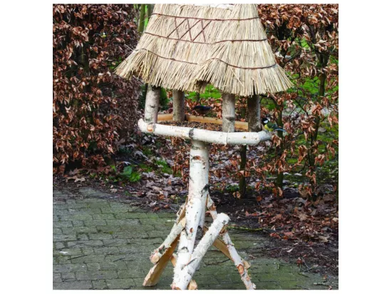 Abri à oiseaux en bois de bouleau - L 56 cm x l 81 cm x H 156 cm