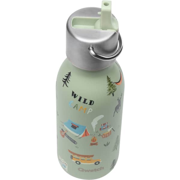 Bouteille isotherme QWETCH INSULATED STAINLESS STEEL BOTTLE KIDS YOSEMITE 350ML SAGE GREEN