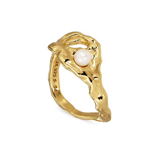 Jane Kønig Space Mary Ring, Gold Plated, 58