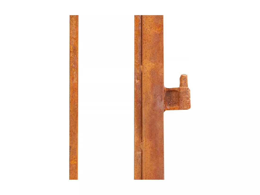 BISCOTTINI Portail en fer - Fer massif avec détails ornementaux anciens - Clôture en fer - Portail en métal - Porte décorative - Portail d'entrée - Mobilier d'extérieur - 107x8x200 cm