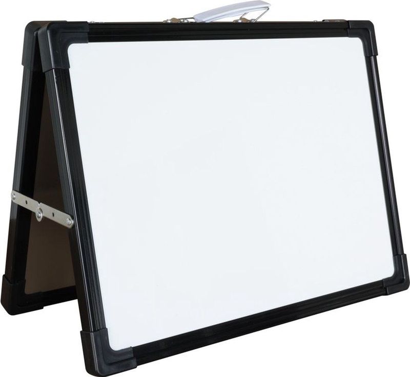 Whiteboard - Draagbaar - Zwart - Gelakt Staal