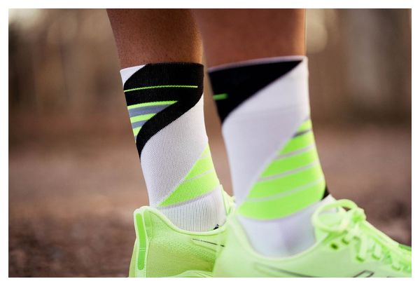 Chaussettes de Running Incylence Ladders Vert Noir