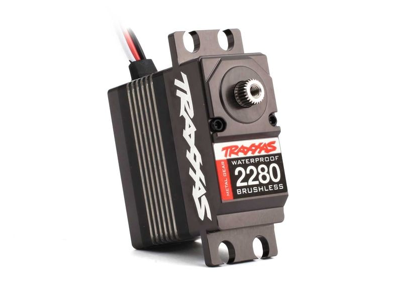 Traxxas Standard Servo High-Torque 2280 50 kg, 0.09 s, Brus Wasserdichtes Digital HV Brushless Servo mit Stahlgetriebe
