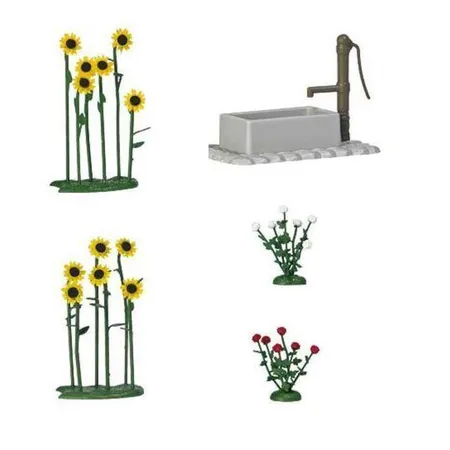 Busch Sonnenblumen und Rosen