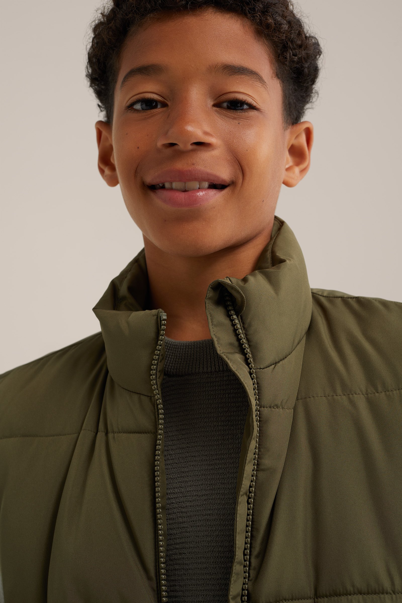Jongens bodywarmer Blue Ridge Donkergroen