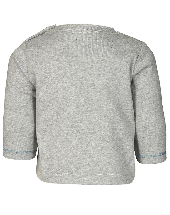 Langarm-Shirt KIRAZ UNI in grau melange