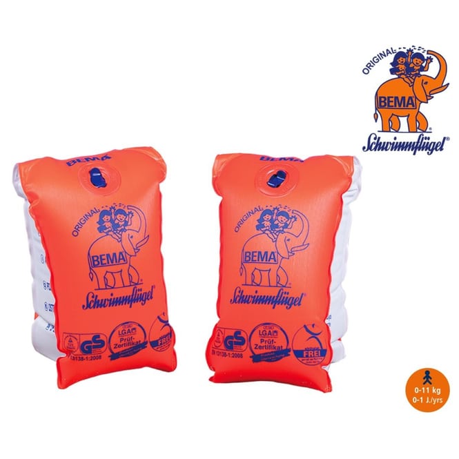 BEMA® Schwimmflügel - Gr.00, 0-11 kg - orange