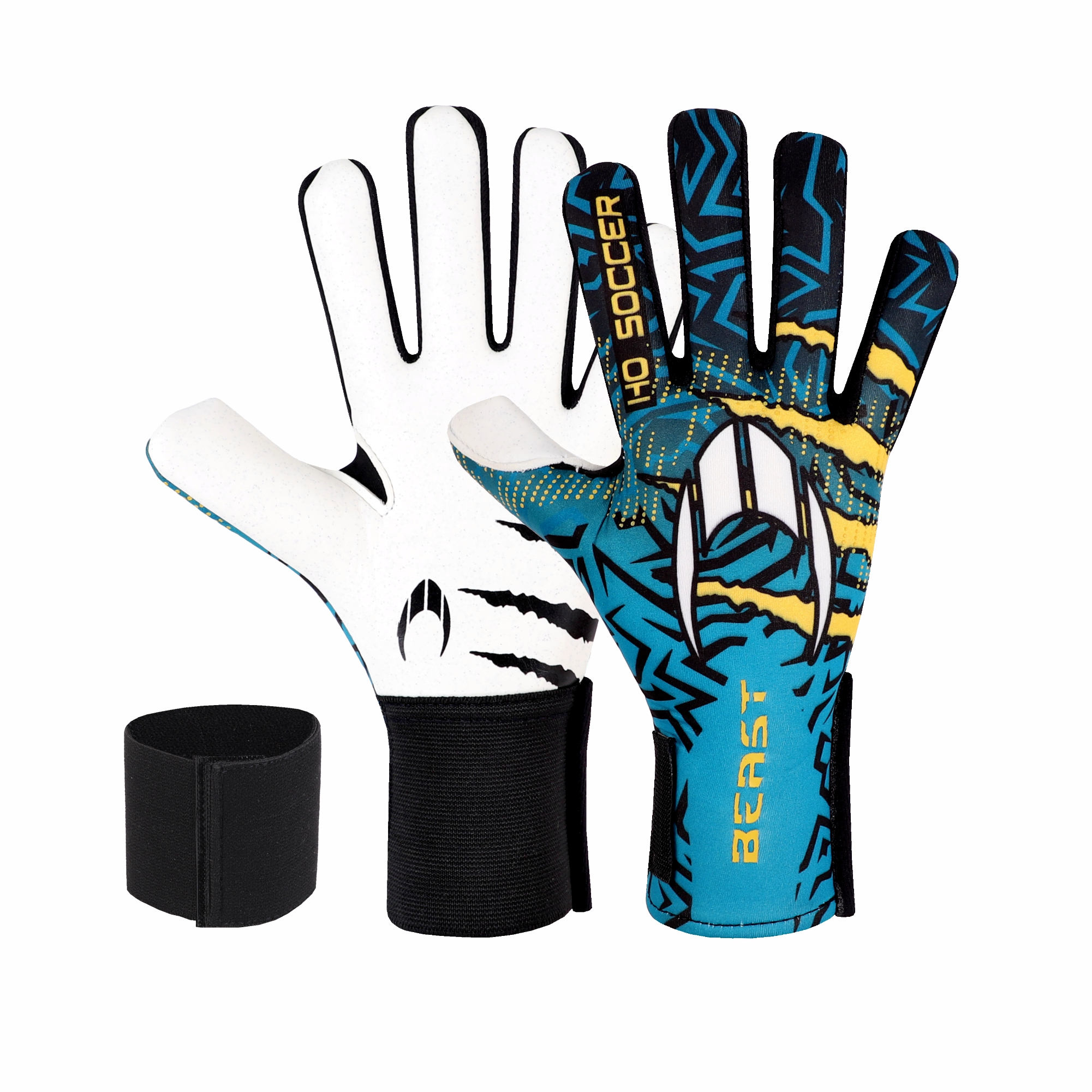 Luva de goleiro para futebol em grama artificial Beast Hazard