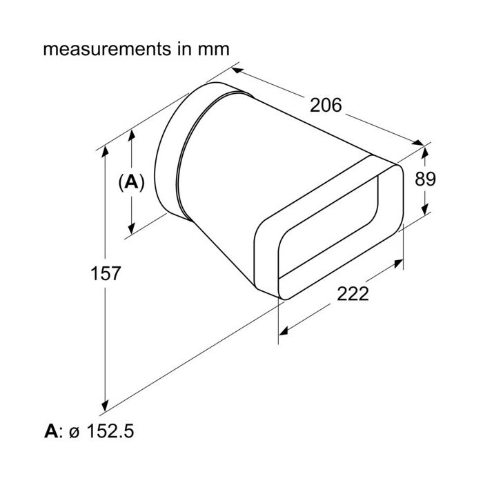 Siemens Adapterrohrstück HZ9VDSI0