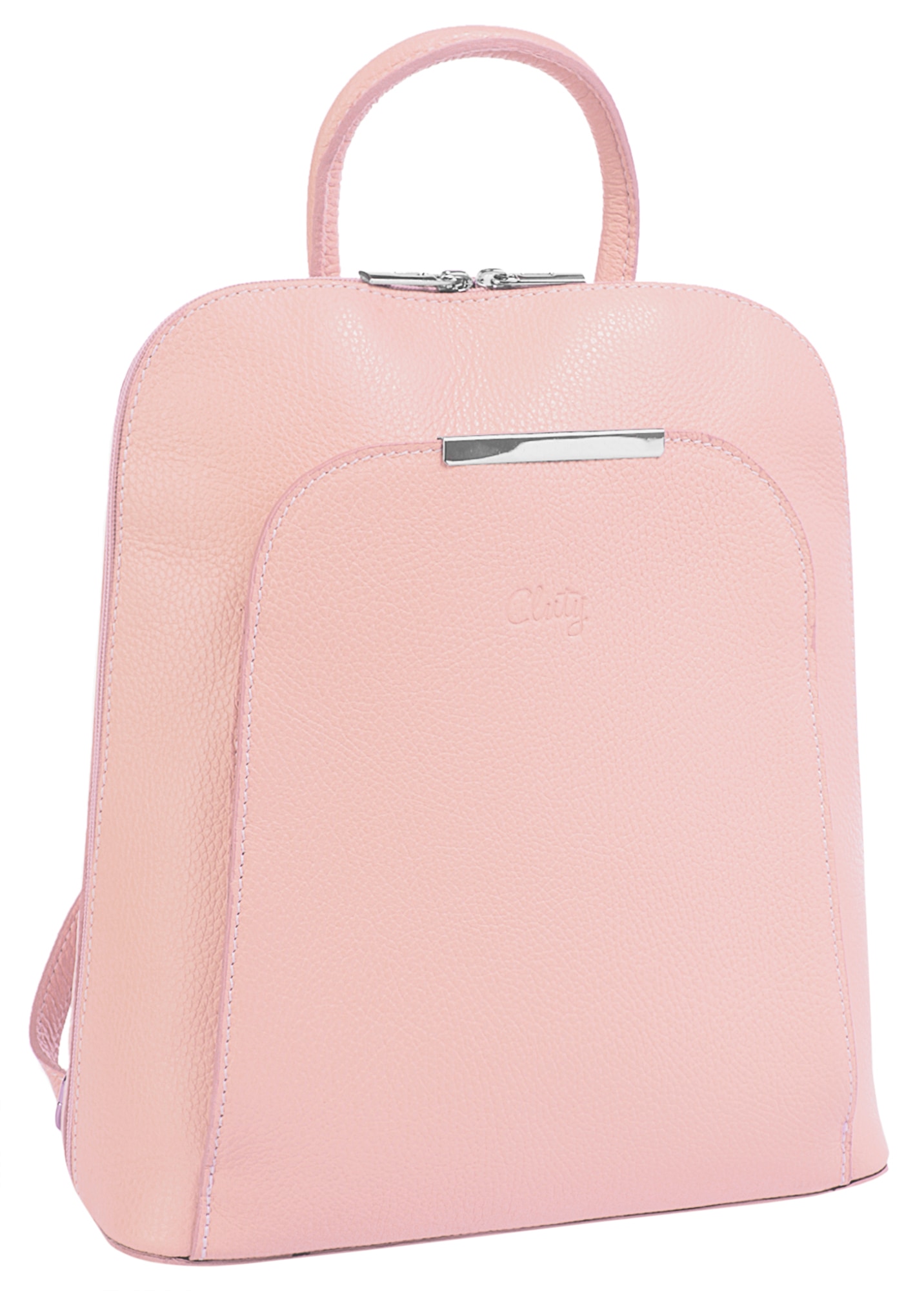 Cluty Cityrucksack echt Leder, Made in Italy