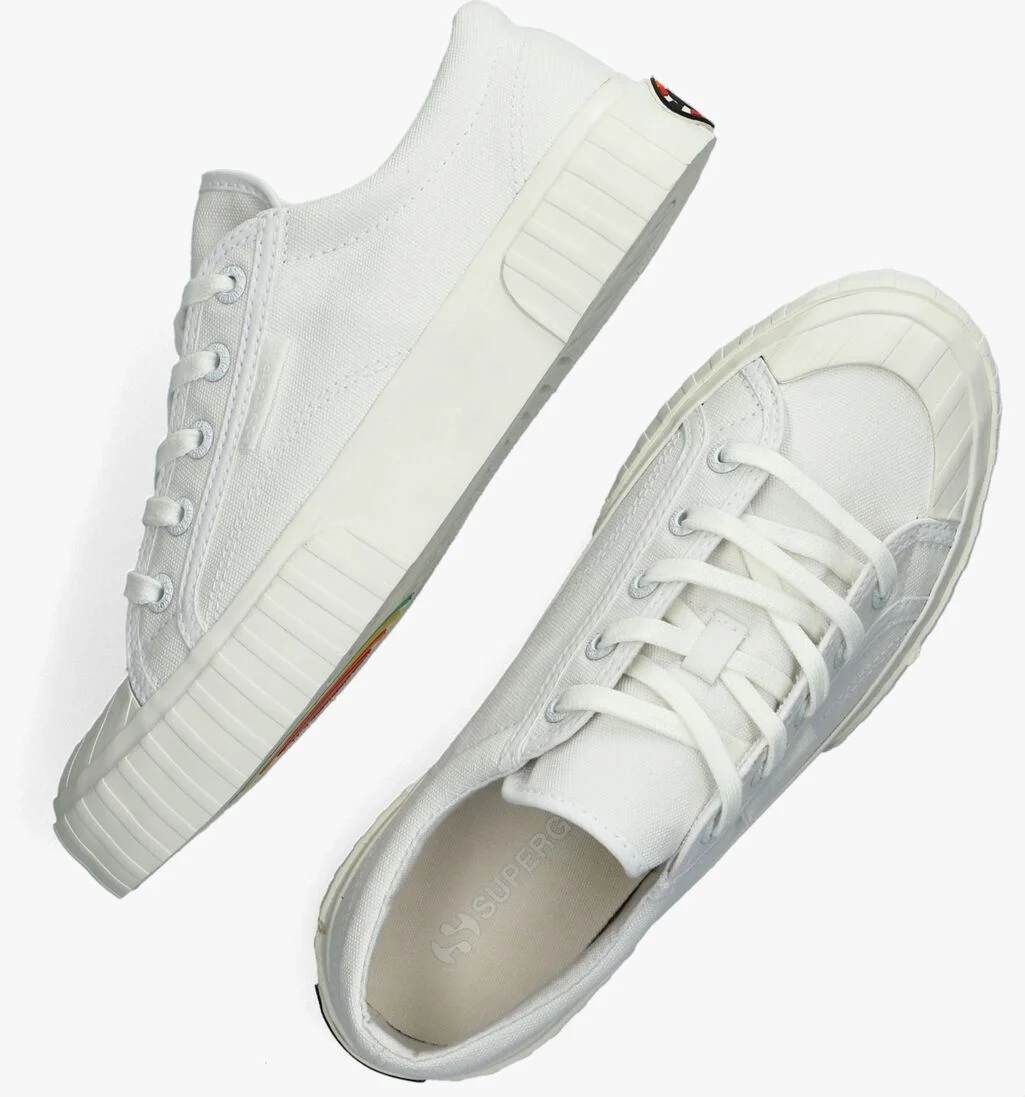 SUPERGA witte superga lage sneakers 2630 stripe multi logo
