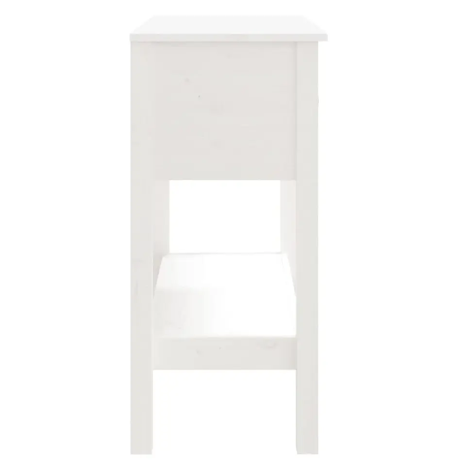 vidaXL - Wandtafel - Wit - Grenenhout