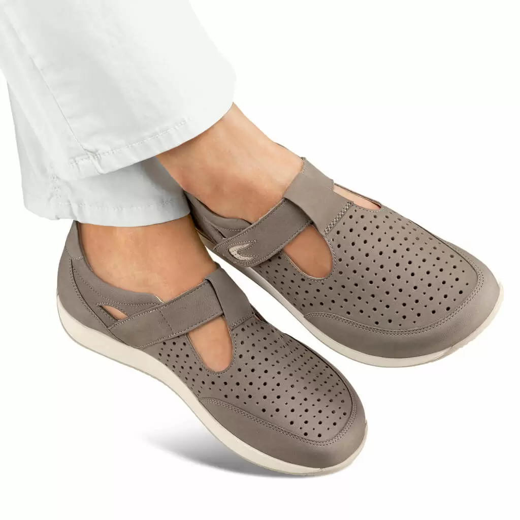 DAMEN - Klettsneaker ZITA grau