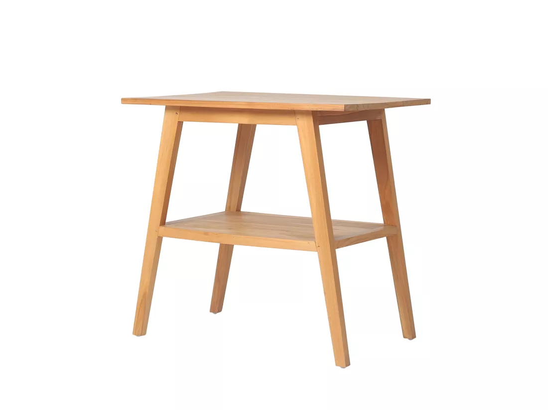 Meuble sous vasque en teck - 80 cm - BOBOTSARI