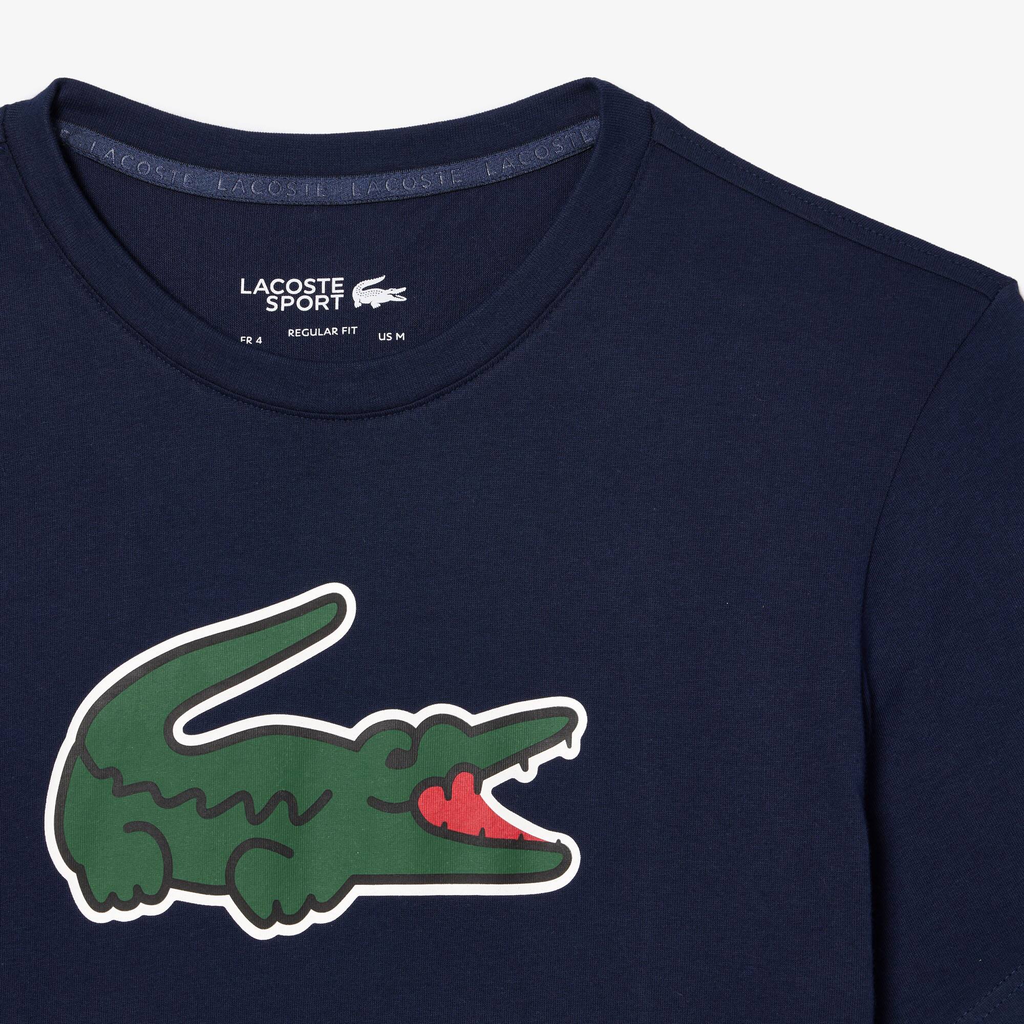 T-shirt Sport Ultra-Dry avec imprimé crocodile T-Shirts - Bleu - Lacoste - Homme