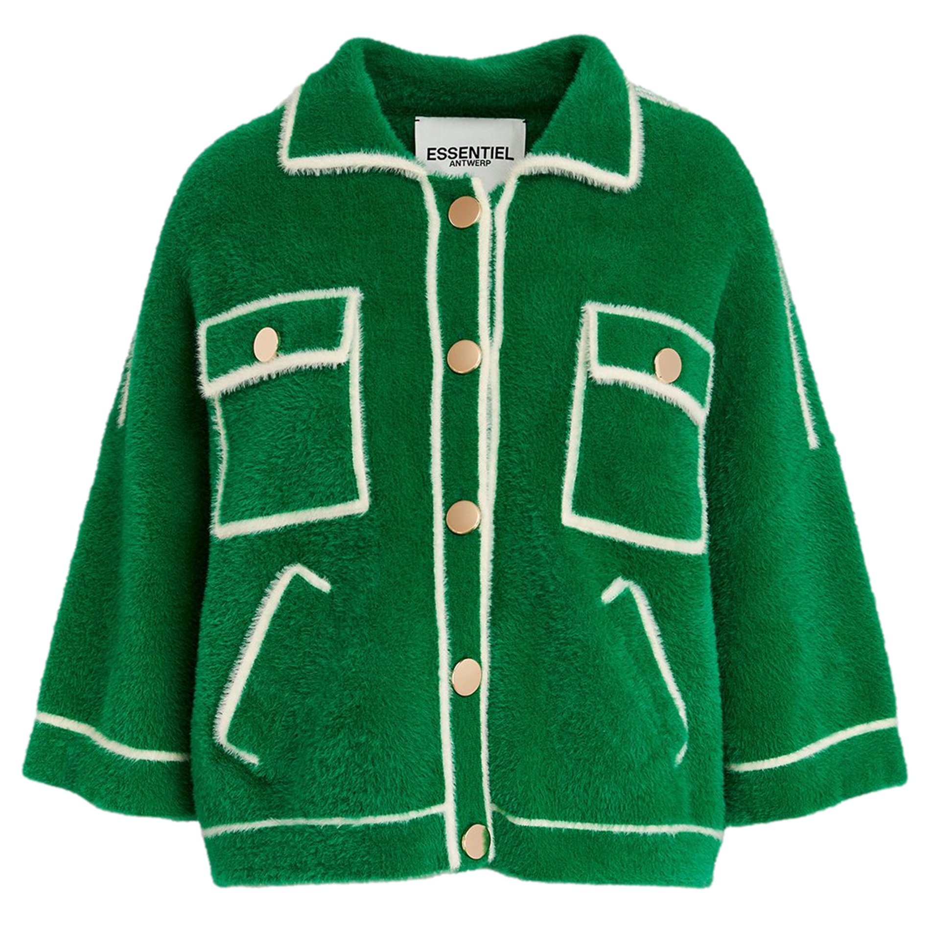 GALENA - Gilet col classique| Vert