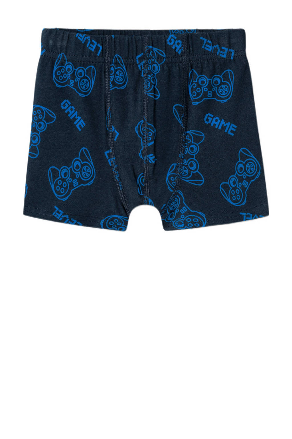 boxershort NMMTIGHTS- set van 3 donkerblauw/blauw