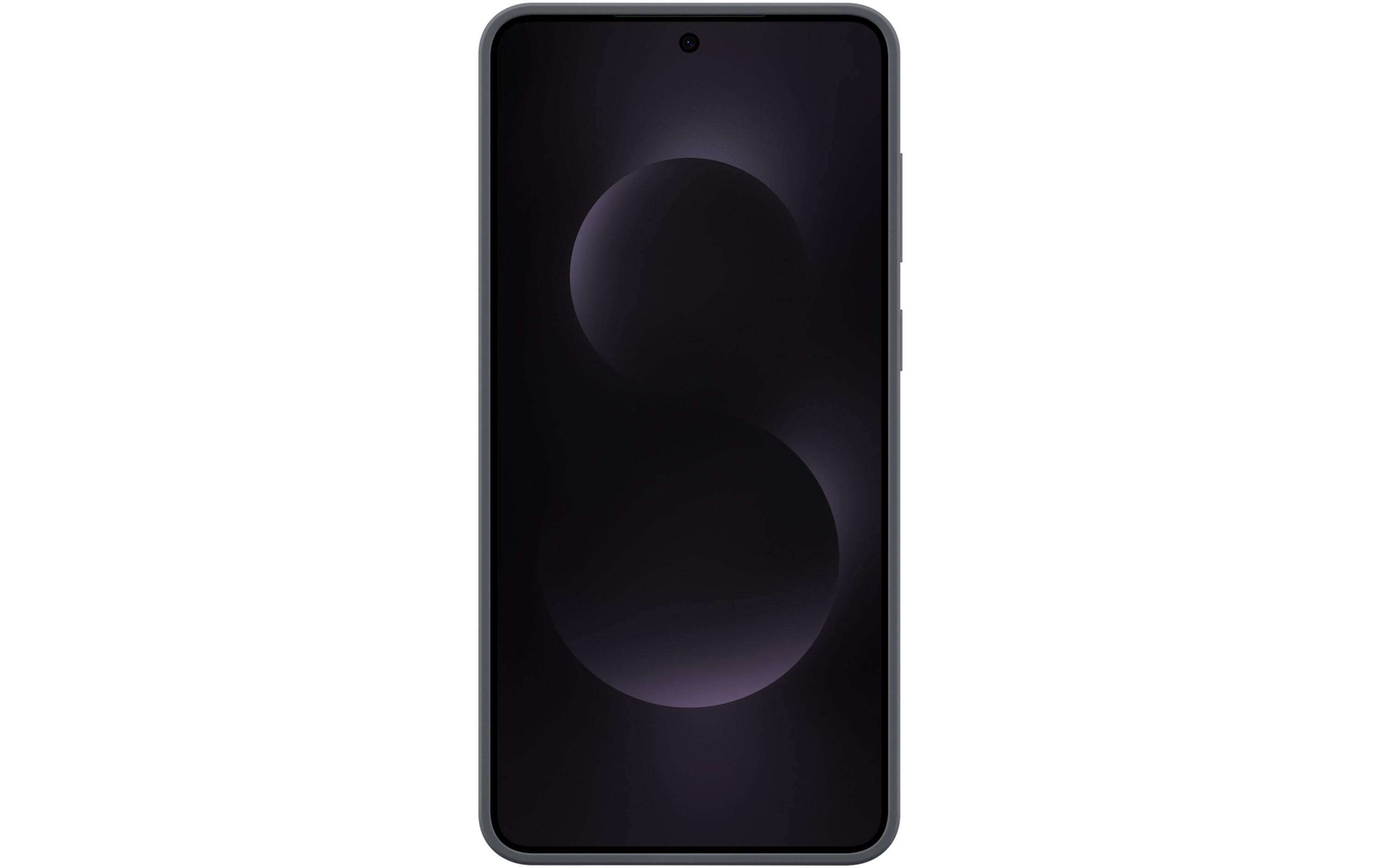 Back Cover Silicone Galaxy S25 Edge SchwarzModerne Handyhülle aus ultradünnem und griffigem Silikon für das Samsung Galaxy S25 Edge