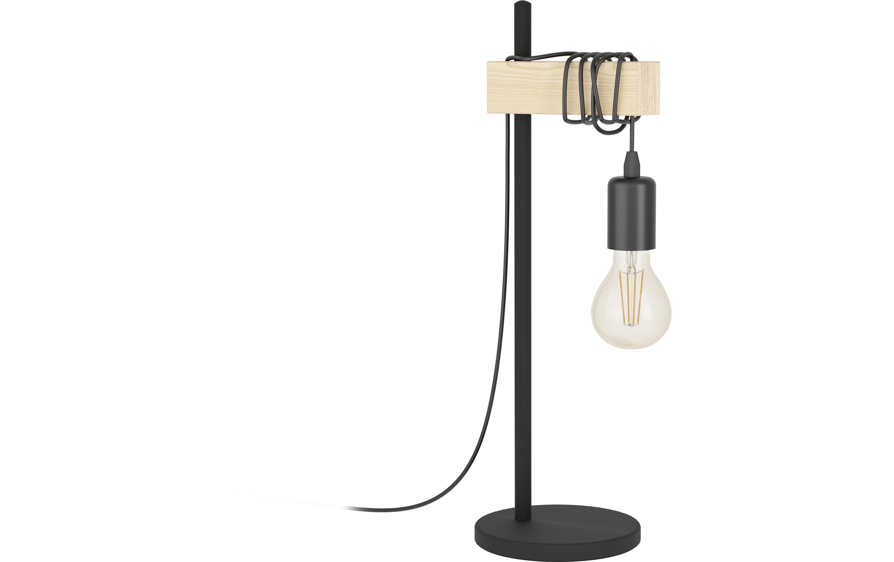 Tischleuchte TOWNSHEND schwarz, braun exkl. E27 1x10WTischlampe