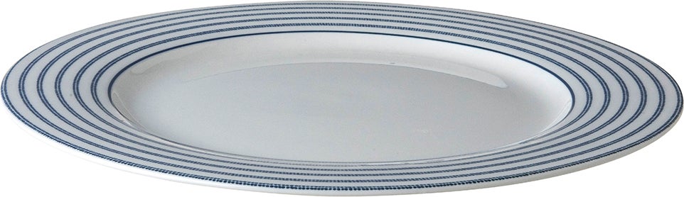 Laura Ashley bord Candy Stripe blauw D 23,4 H 1,7 cm