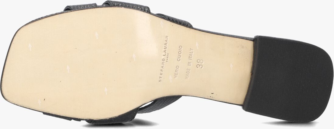 zwarte stefano lauran slippers 24050