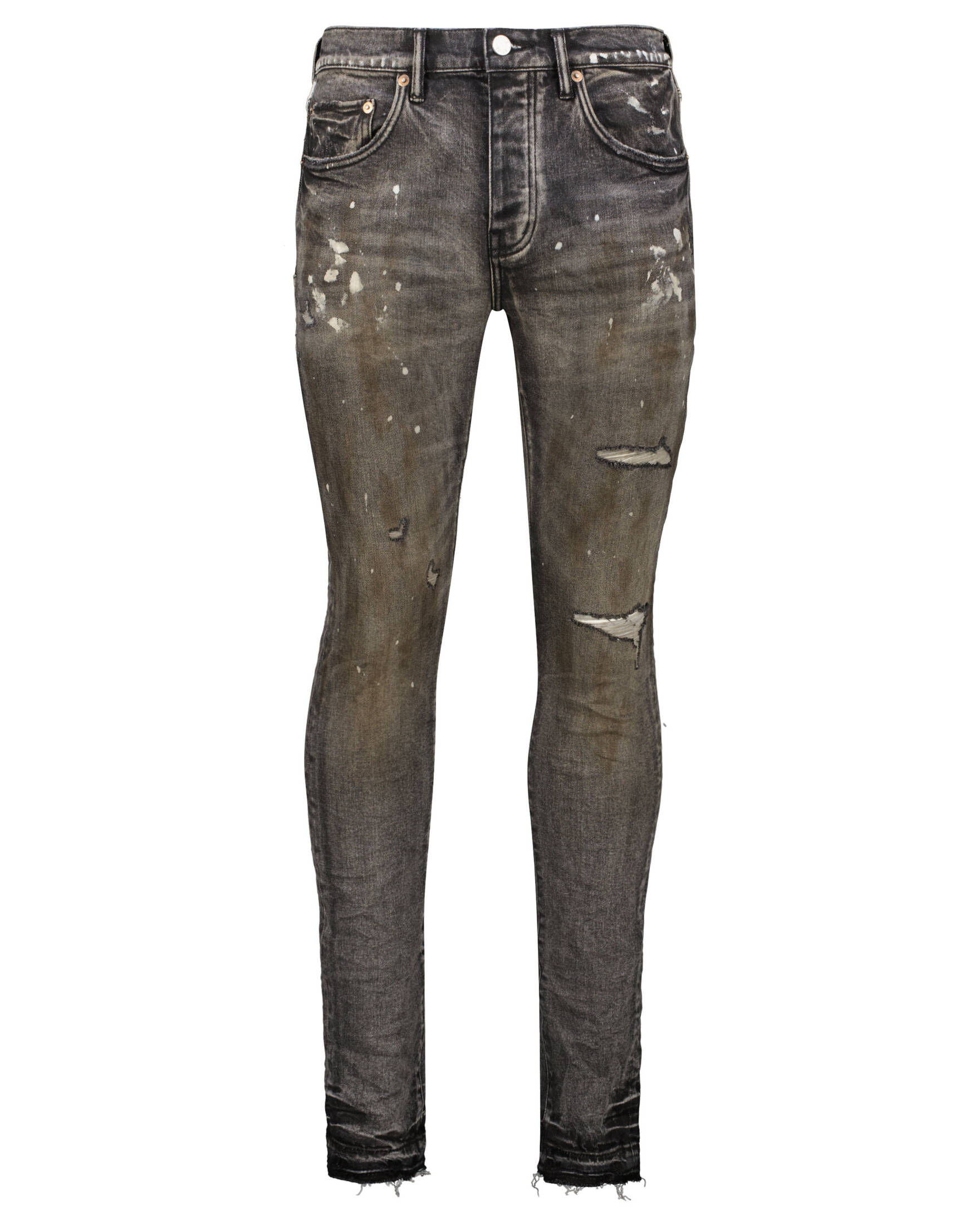 Purple Brand| Herren Jeans DISTRESSED PAINT SPLATTER Slim Fit