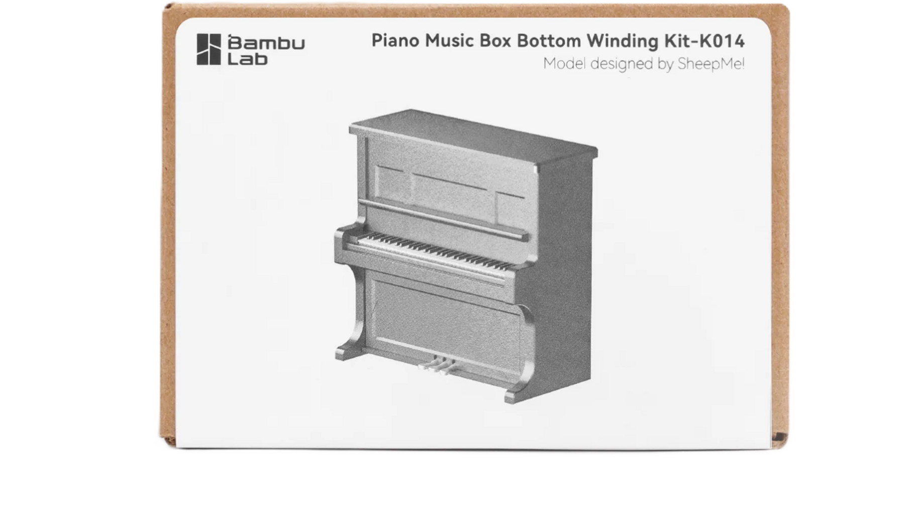 Bambu Lab  Piano Music Box Bottom Winding Kit    Hardware Kit zum Zusammenbauen einer Klavier Musikbox mit Aufziehmechanismus