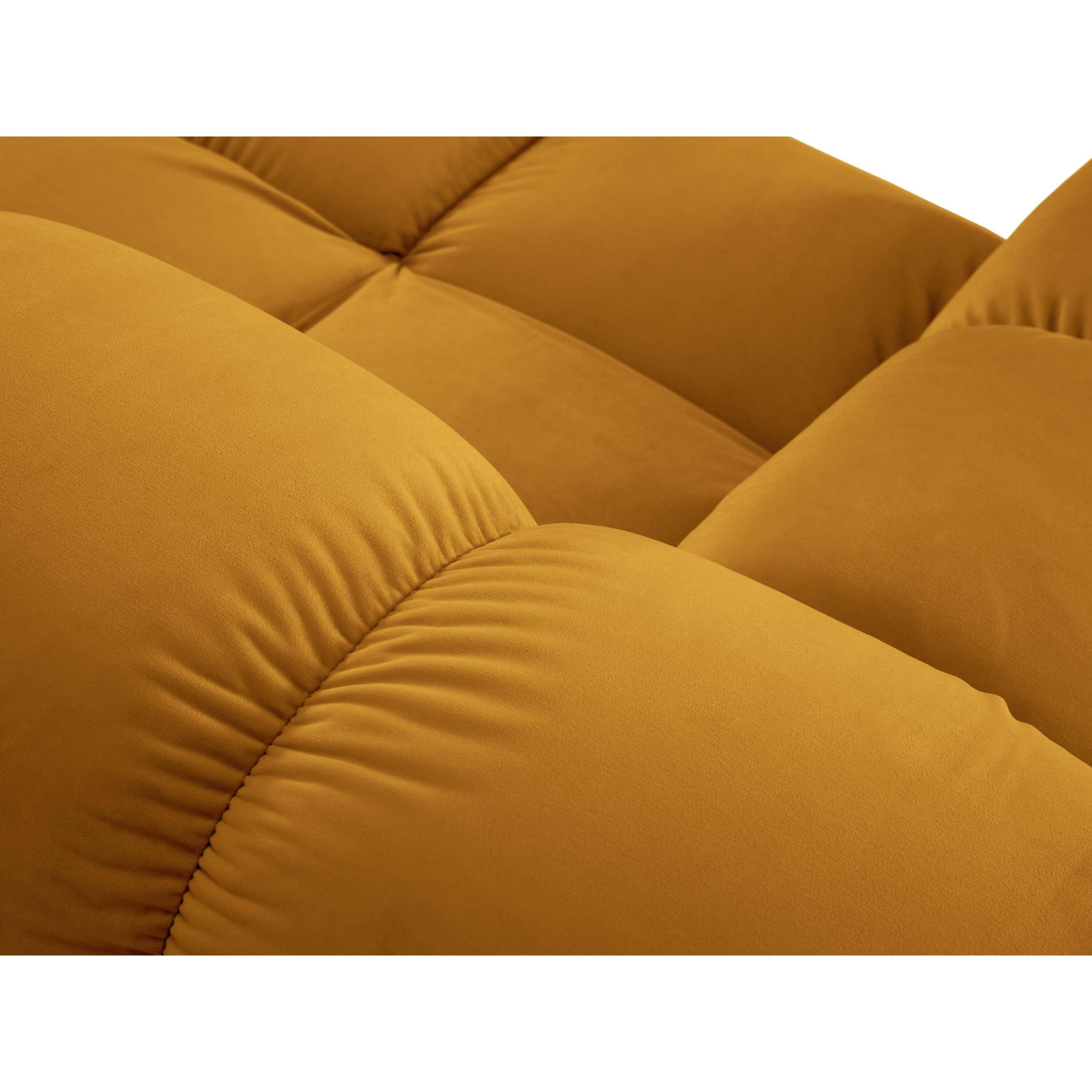 Milo Casa Tropea Modulair Bank Element - Hoek Links - Okergeel