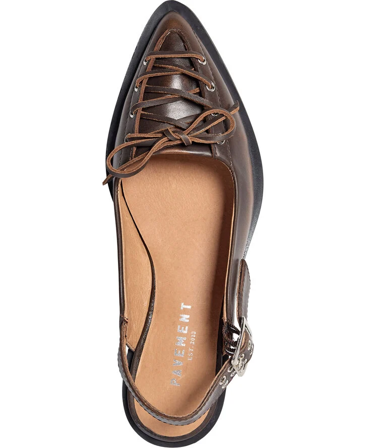 Pavement Athena Slingback Brown matte