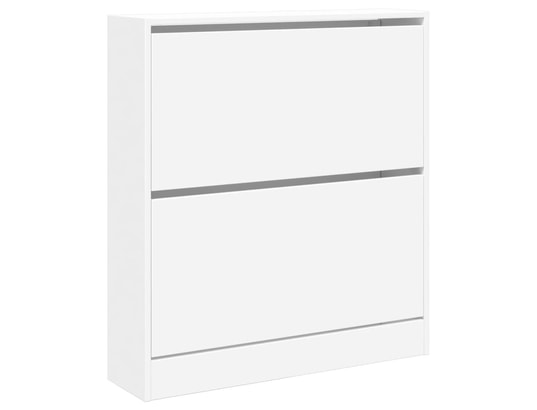 VIDAXL - Armoire à chaussures blanc 80x21x87,5 cm bois d'ingénierie