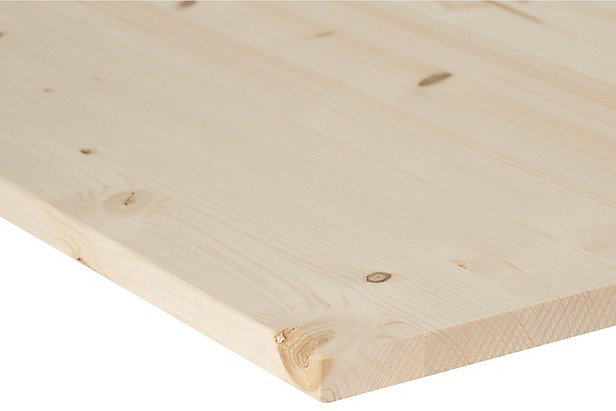 Tablette bois noueux lamelle collée 20 x 120 cm, ép.1,8 cm