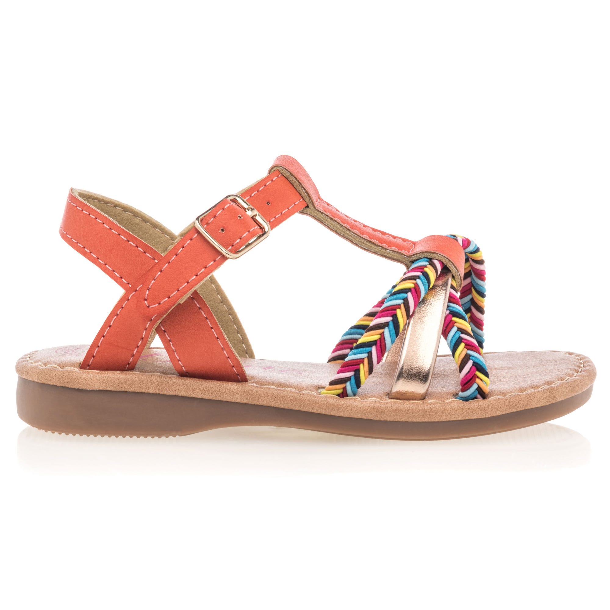 Nu-pieds Fille corail