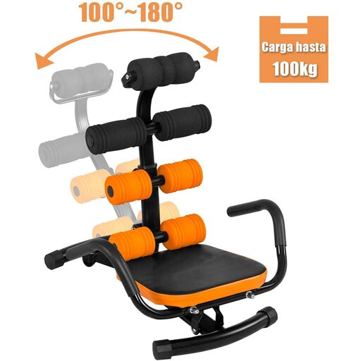 Banco abdominal Costway com alça e encosto ajustável, capacidade de carga de até 100 kg