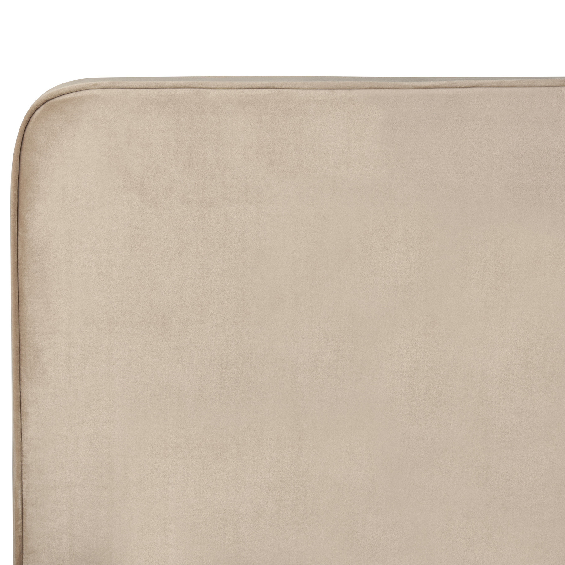 Beliani - VALOGNES - Tweepersoonsbed - Taupe - 180 x 200 cm - Fluweel
