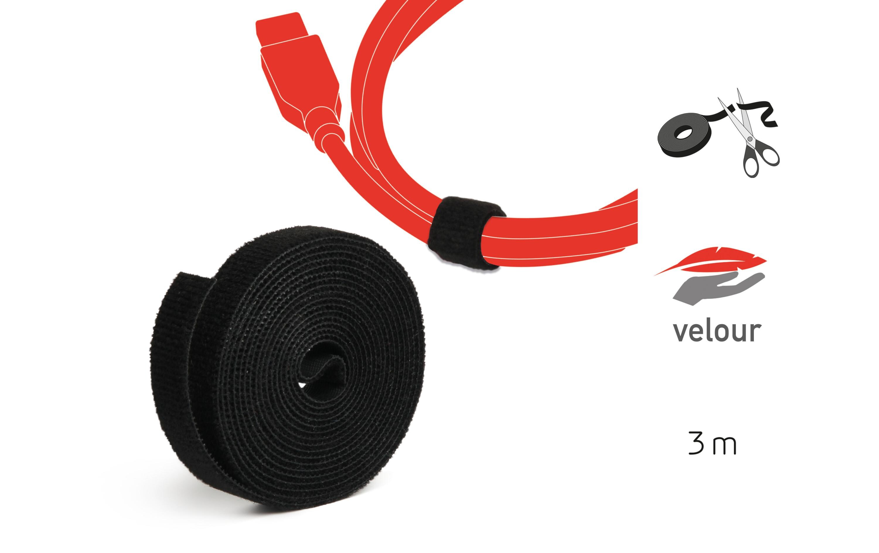 Klettband-Rolle ROLL STRAP 16 mm x 3 m, SchwarzKlettbandrolle LTC ROLL STRAP: Die Universallösung fürs Bündeln & Fixieren