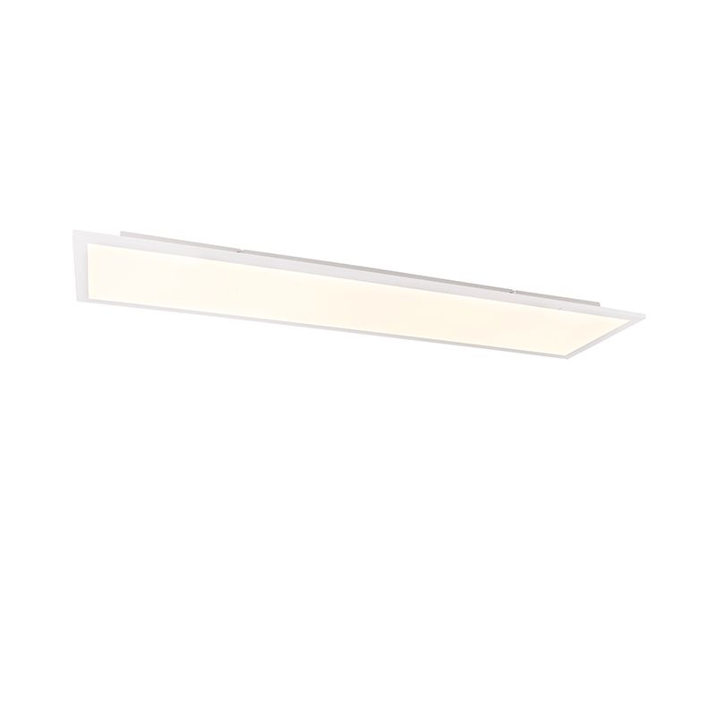 Modern LED paneel staal 120 cm incl. LED 4-staps dimbaar - Liv