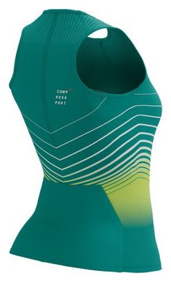 Débardeur Femme Compressport Tri Postural Aero Top W Columbia Vert