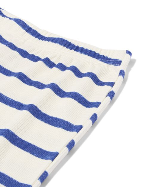 pyjama gaufre rayé pour enfant bleu