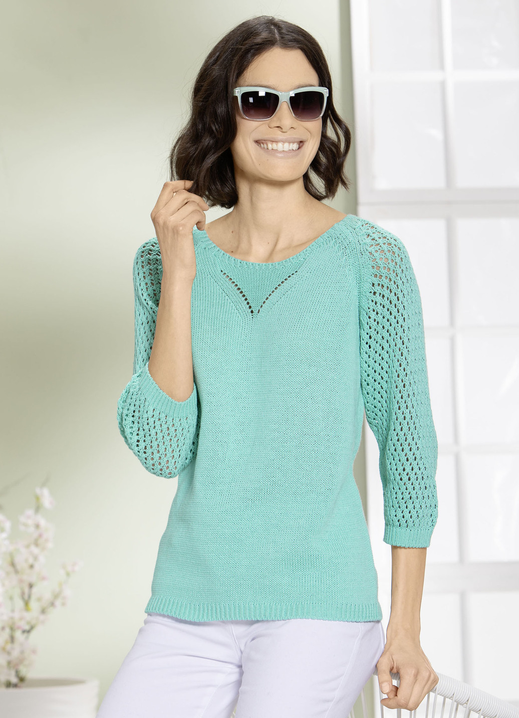 Pullover mit Ajourmuster