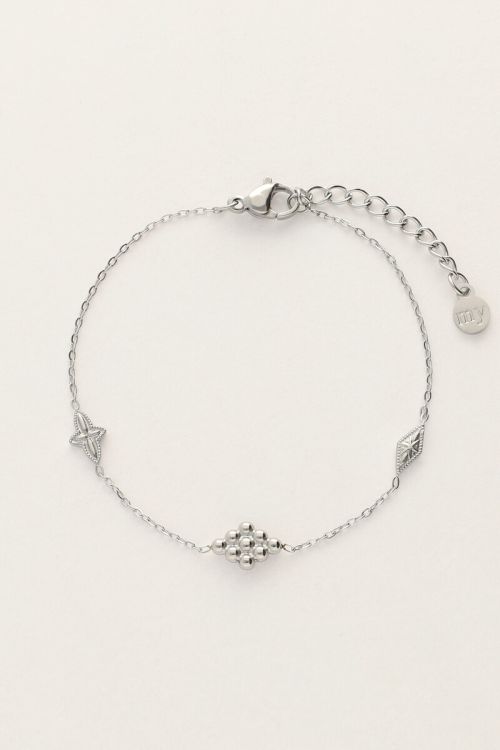 Minimalistische armband met ruitjes