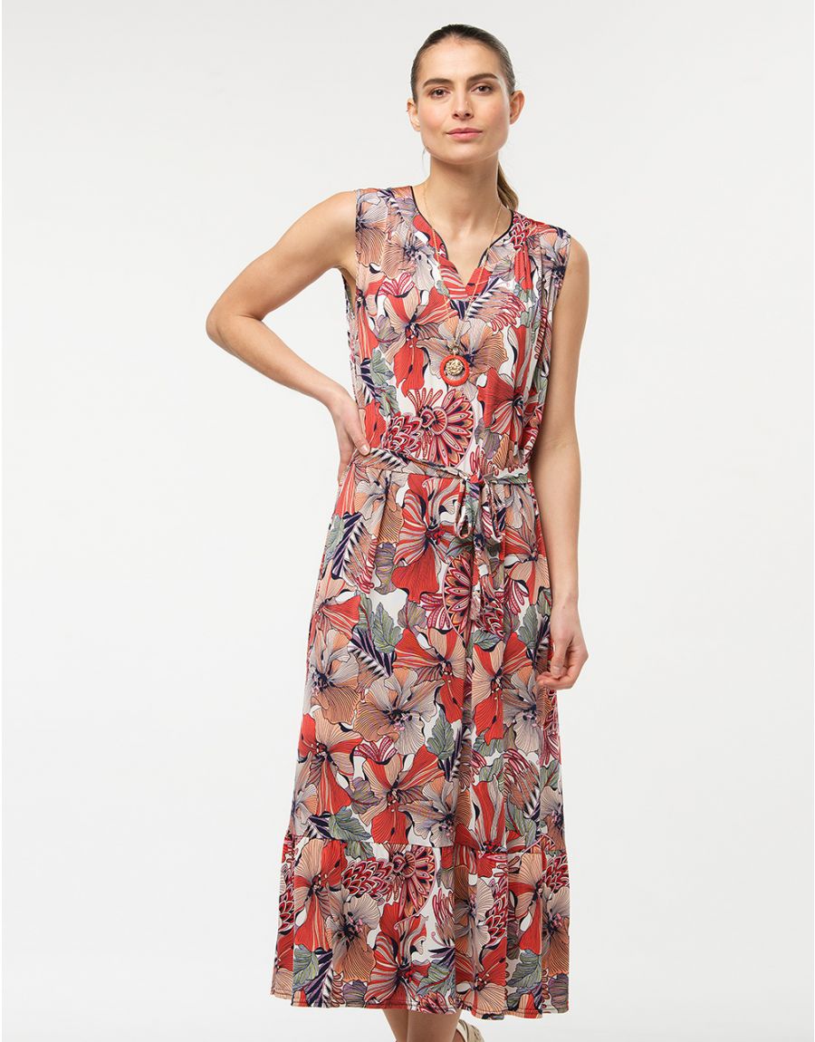 Robe longue hibiscus