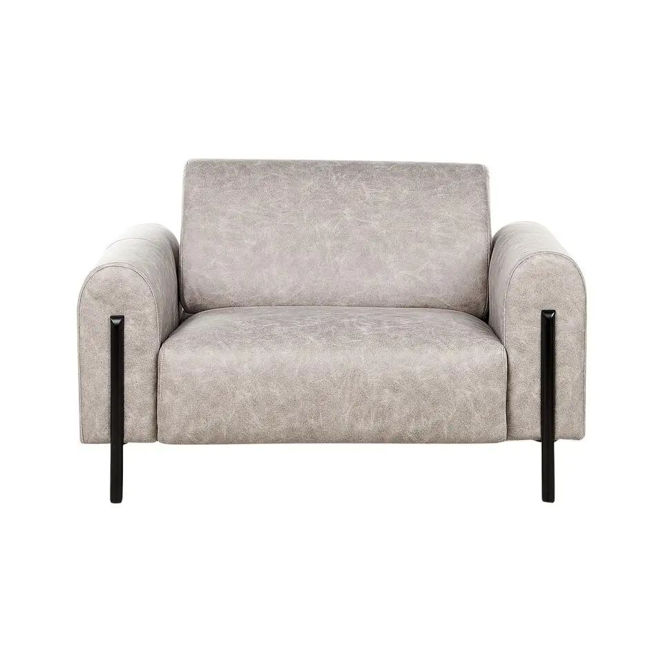 ASKIM - Fauteuil - Grijs - Polyester