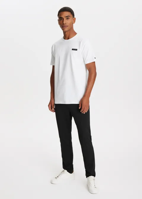 T-shirt met logo wit (WIT)