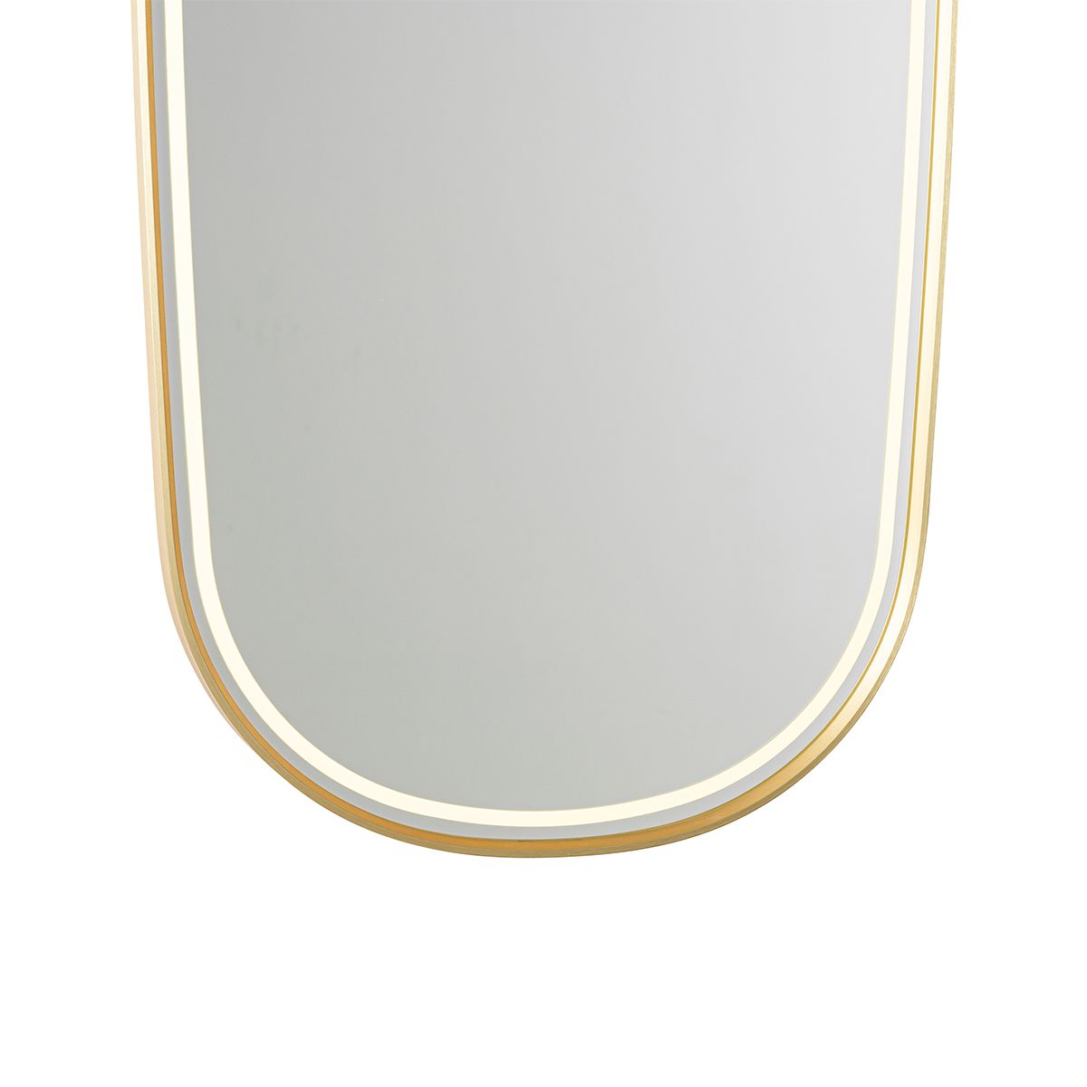 Moderne badkamerspiegel goud incl. LED en touch dimmer - Geraldien