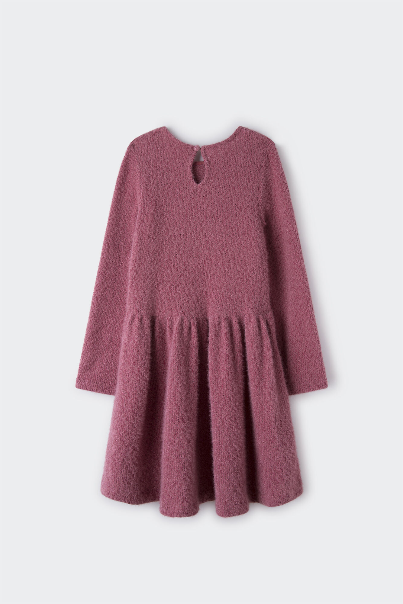 Vestido rosa com babados para meninas
