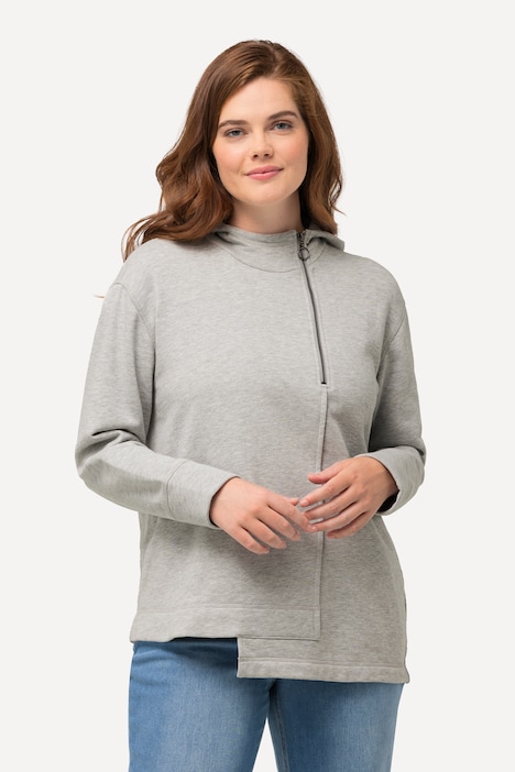 Hoodie, Zipper, Kapuze, Langarm, Biobaumwolle